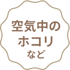 空気中のホコリなど