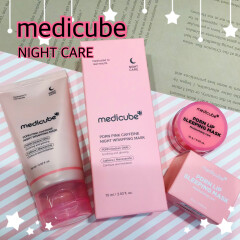 medicubeのPDRNシリーズから新商品★PDRNピンクカフェインナイトラッピングマスク＆PDRNリップスリーピングマスク