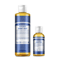 【DR.BRONNER'S】マジックソープ ペパーミント🍃 冷え冷えソープで体感−4.2℃！🧊