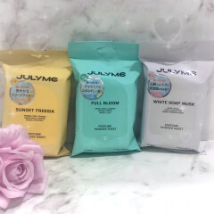 【JULYME】途端にサラサラ良い香り💗拭くだけでお風呂上がり気分の香水パウダーシート💁🏻‍♀️【ジュライミー】