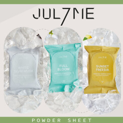 【新商品】高級感のある香りで人気の「JUL7ME(ジュライミー)」からパウダーシート 登場！